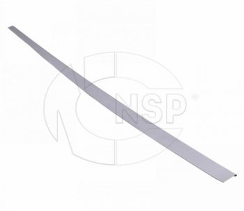 2 189 р. Накладка правого порога NSP Renault Duster HS рестайлинг (2015-2021) (цвет: серебро). Увеличить фотографию 1