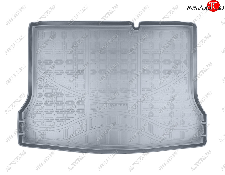 1 899 р. Коврик багажника Norplast Unidec  Nissan Tiida  2 хэтчбек (2015-2016) (Цвет: серый)
