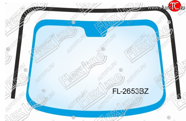 2 269 р. Молдинг лобового стекла FlexLine Nissan Tiida 1 седан C11 дорестайлинг (2007-2010)