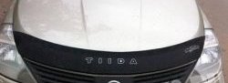 999 р. Дефлектор капота Russtal Nissan Tiida 1 хэтчбэк C11 дорестайлинг, Япония (2004-2007). Увеличить фотографию 1