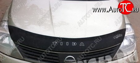 999 р. Дефлектор капота Russtal Nissan Tiida 1 хэтчбэк C11 дорестайлинг, Япония (2004-2007)