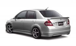 Спойлер (седан) Impul Nissan Tiida 1 седан C11 рестайлинг (2010-2014)