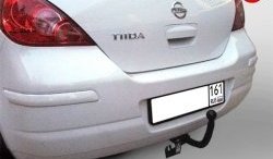 6 649 р. Фаркоп (хетчбек) Лидер Плюс  Nissan Tiida  1 хэтчбек (2010-2014) (Без электропакета). Увеличить фотографию 1