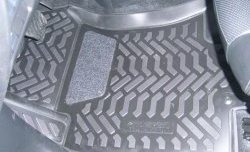Комплект ковриков в салон Aileron 4 шт. (полиуретан, 3D с подпятником) Nissan X-trail 3 T32 дорестайлинг (2013-2018)