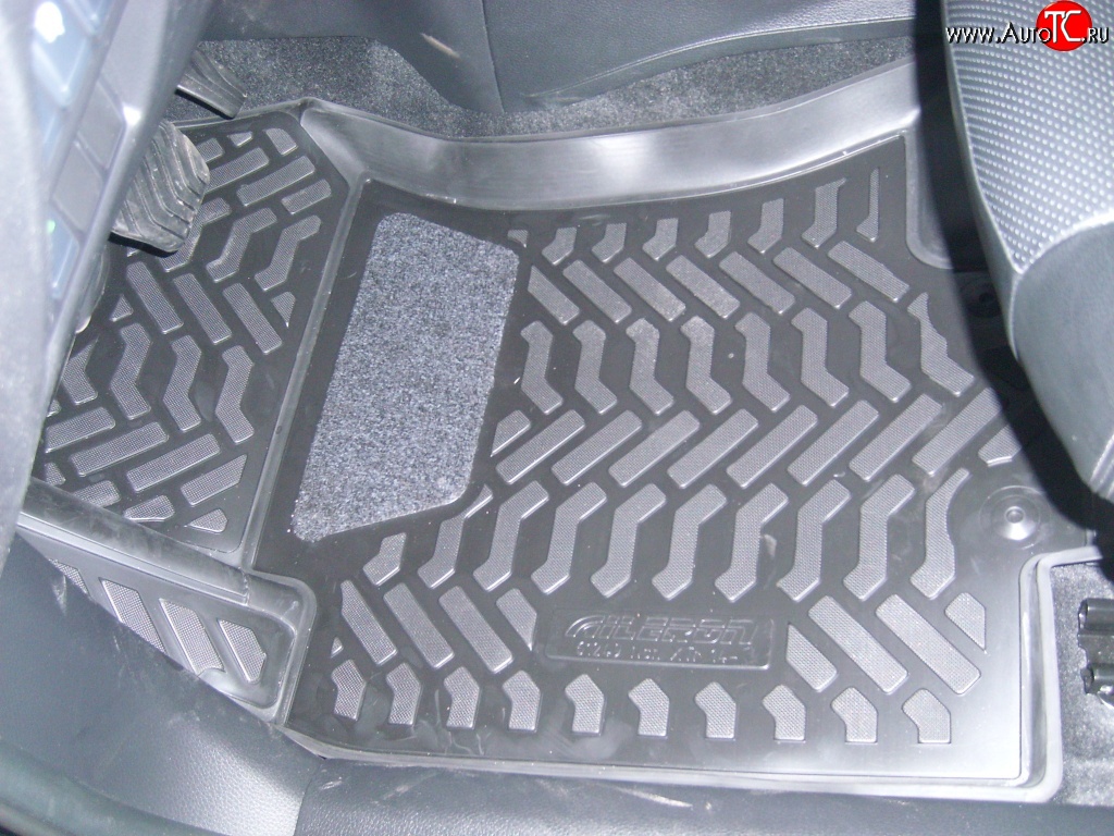 1 499 р. Комплект ковриков в салон Aileron 4 шт. (полиуретан, 3D с подпятником) Nissan X-trail 3 T32 дорестайлинг (2013-2018)