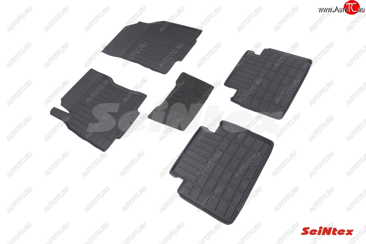 3 369 р. Резиновые коврики в салон SeiNtex (Стандарт) Nissan X-trail 3 T32 дорестайлинг (2013-2018)
