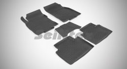 Износостойкие коврики в салон с высоким бортом SeiNtex Premium 4 шт. (резина) Nissan X-trail 3 T32 рестайлинг (2017-2022)