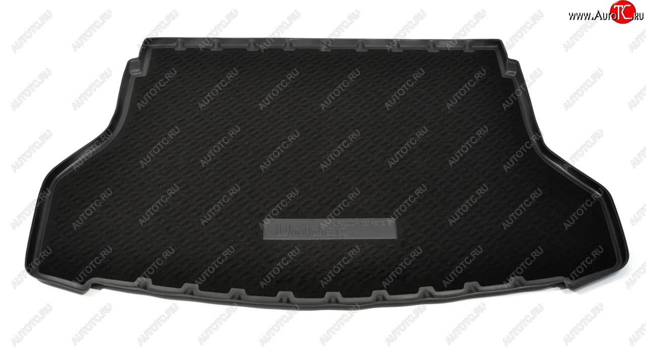 2 599 р. Комбинированый коврик с повышенной износостойкостью в багажник Unidec (полиуретан, текстиль) Nissan X-trail 3 T32 рестайлинг (2017-2022) (Черный)