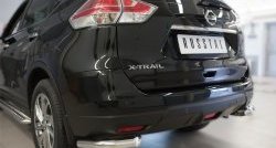 12 999 р. Защита заднего бампера (Ø63 мм уголки, нержавейка) Russtal  Nissan X-trail  3 T32 (2017-2022). Увеличить фотографию 2