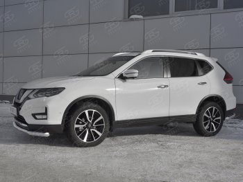 12 999 р. Защита переднего бампера (Ø63 мм, нержавейка) Russtal  Nissan X-trail  3 T32 (2013-2018). Увеличить фотографию 2