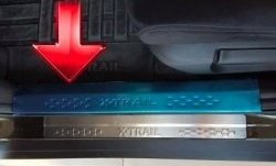 8 599 р. Накладки на порожки автомобиля CT v1  Nissan X-trail  3 T32 (2017-2022). Увеличить фотографию 2