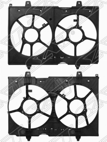 Диффузор радиатора SAT Nissan X-trail 2 T31 рестайлинг (2010-2015)