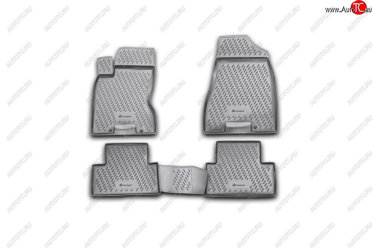 4 299 р. Комплект ковриков салона Element (полиуретан)  Nissan X-trail  2 T31 (2007-2015)