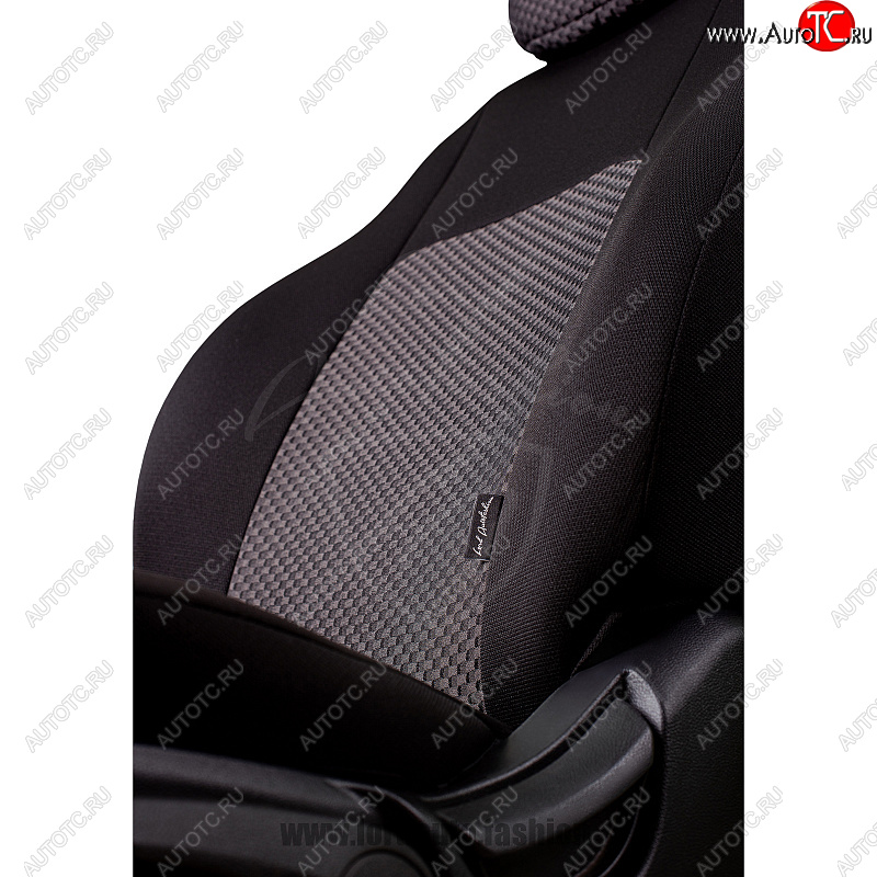 4 499 р. Чехлы для сидений Lord Autofashion Дублин (жаккард)  Nissan X-trail  2 T31 (2007-2015) (Черный, вставка Стежок серый)