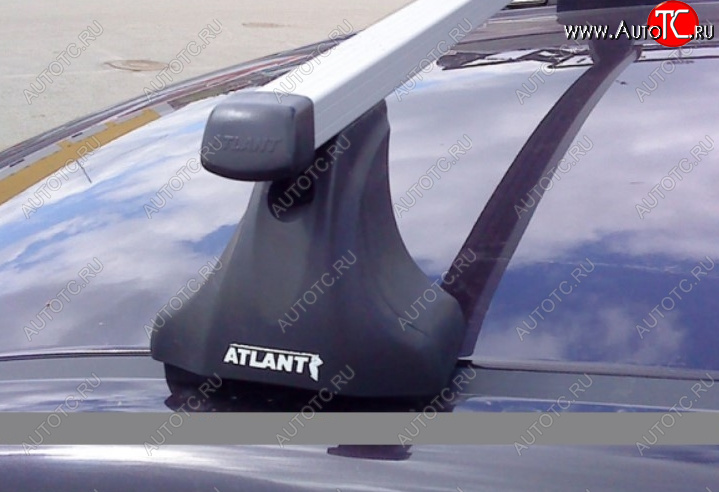 7 099 р. Багажник в сборе Атлант (тип опор Е в штатные места) Nissan X-trail 2 T31 дорестайлинг (2007-2011) (Прямоугольные поперечины)
