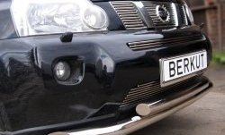 5 899 р. Декоративная вставка решетки радиатора T31 Berkut  Nissan X-trail  2 T31 (2007-2011). Увеличить фотографию 1