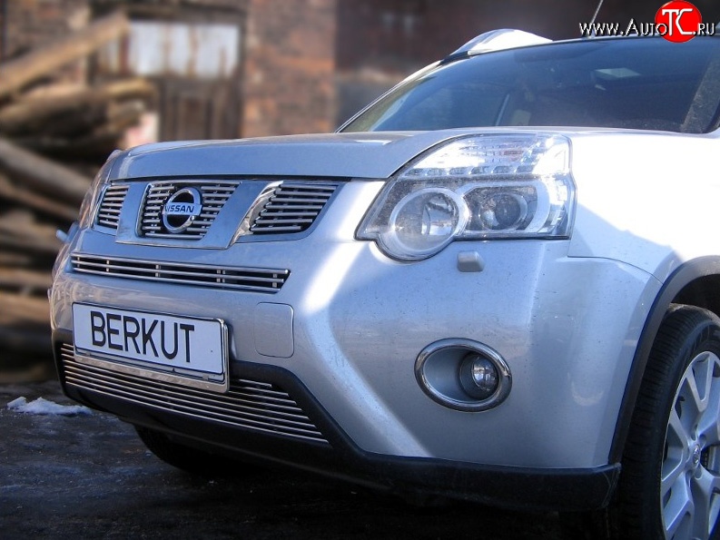6 999 р. Декоративная вставка воздухозаборника Berkut  Nissan X-trail  2 T31 (2010-2015)