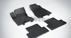 Износостойкие коврики в салон с рисунком Сетка SeiNtex Premium 4 шт. (резина) Nissan X-trail 2 T31 дорестайлинг (2007-2011)
