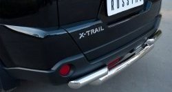 21 899 р. Защита заднего бампера (2 трубы Ø76, нержавейка) Russtal  Nissan X-trail  2 T31 (2010-2015). Увеличить фотографию 2