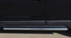 13 849 р. Защита порогов из круглой трубы диаметром 63 мм Russtal  Opel Antara (2010-2015) (Защита порогов с со скосами на торцах (вариант 1)). Увеличить фотографию 5