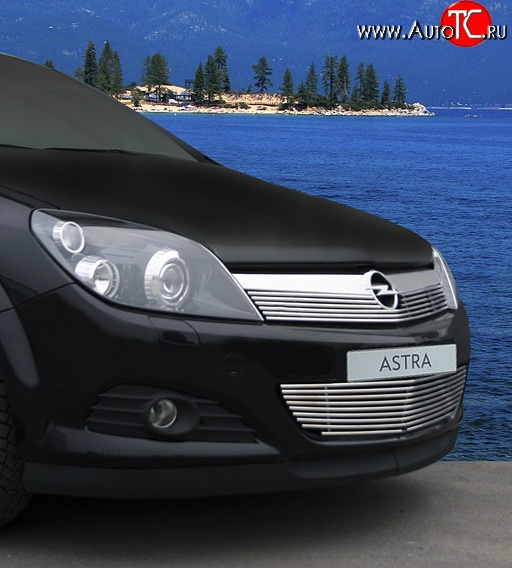 4 814 р. Декоративная вставка воздухозаборника Novline  Opel Astra  H GTC (2004-2009)