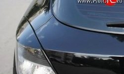 1 899 р. Комплект ресничек Rieger на фонари  Opel Astra  H GTC (2004-2009) (Неокрашенные). Увеличить фотографию 2
