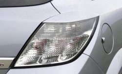 999 р. Реснички на фонари Tuning-Sport  Opel Astra  H GTC (2004-2009) (Неокрашенные). Увеличить фотографию 1