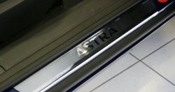 2 339 р. Комплект накладок на порожки автомобиля Novline  Opel Astra  H GTC (2004-2009). Увеличить фотографию 1