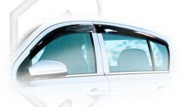 2 169 р. Дефлектора окон CA-Plastiс Opel Astra H хэтчбек 5дв дорестайлинг (2004-2007) (Classic полупрозрачный). Увеличить фотографию 1