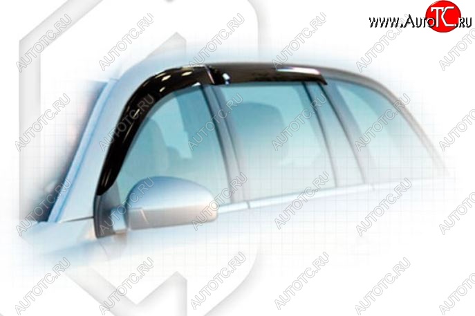 2 079 р. Дефлектора окон CA-Plastic Opel Astra H универсал рестайлинг (2007-2015) (Classic полупрозрачный)