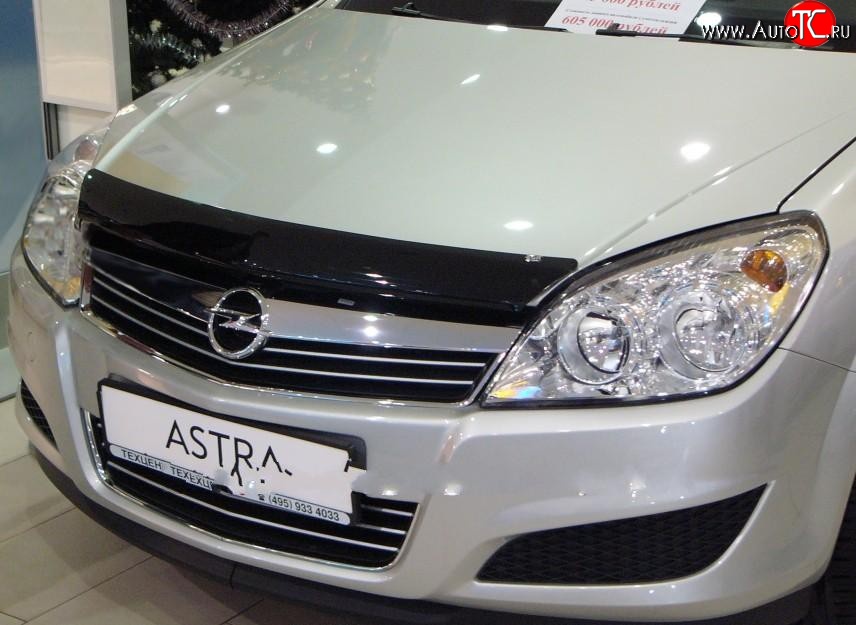 2 399 р. Дефлектор капота NovLine  Opel Astra  H (2004-2015)
