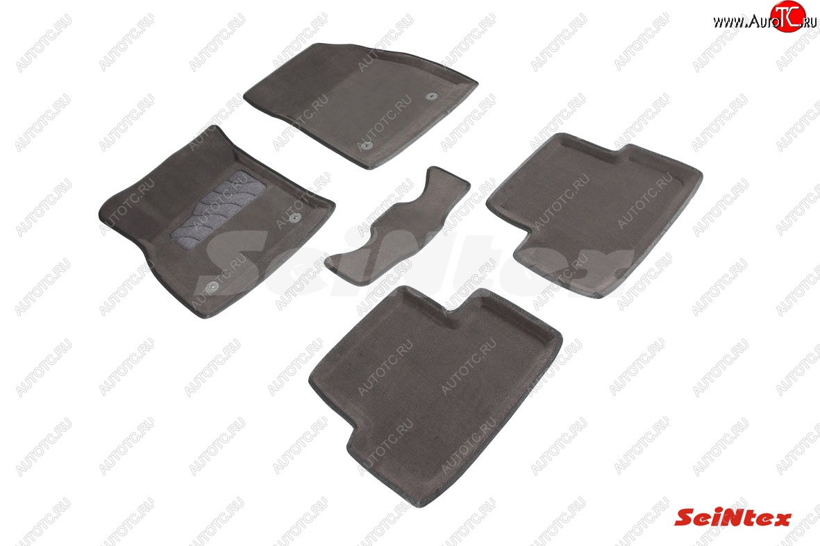 3 799 р. Комплект ворсовых ковриков в салон Seintex (3D) Opel Astra J хэтчбек 5 дв. рестайлинг (2012-2017) (Черный)