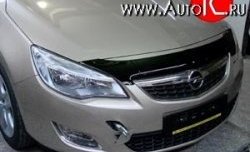 Дефлектор капота NovLine (короткий) (хетчбек) Opel Astra J хэтчбек 5 дв. рестайлинг (2012-2017)
