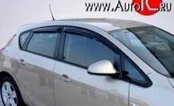 2 199 р. Дефлекторы окон (ветровики) Novline 4 шт. (седан / хетчбек)  Opel Astra  J (2009-2017). Увеличить фотографию 1