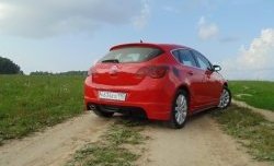 3 999 р. Накладка Sport на задний бампер  Opel Astra  J (2009-2017) (Неокрашенная). Увеличить фотографию 2