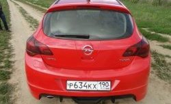 3 999 р. Накладка Sport на задний бампер  Opel Astra  J (2009-2017) (Неокрашенная). Увеличить фотографию 3