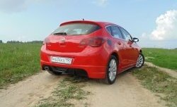 Накладка Sport на задний бампер Opel (Опель) Astra (Астра)  J (2009-2017) J хэтчбек дорестайлинг, хэтчбек 5 дв. рестайлинг