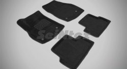 4 749 р. Износостойкие коврики в салон SeiNtex Premium 3D 4 шт. (ворсовые, черные)  Opel Astra  J (2009-2017). Увеличить фотографию 1