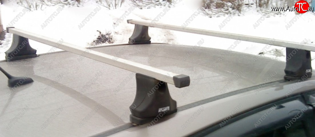 6 899 р. Багажник в сборе Атлант (тип опор С в штатные места) Opel Combo C (2001-2011) (Прямоугольные поперечины)