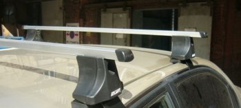 6 899 р. Багажник в сборе Атлант (тип опор B в обхват дверного проема) Opel Corsa C (2000-2006) (Прямоугольные поперечины). Увеличить фотографию 1