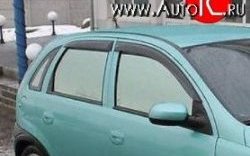 999 р. Комплект дефлекторов окон (ветровиков) 4 шт. (5 дверей) Russtal Opel Corsa C (2000-2006). Увеличить фотографию 1