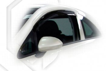 Дефлектора окон CA-Plastic Opel (Опель) Corsa (Корса)  D (2010-2014) D 1-ый рестайлинг, хэтчбэк 5 дв.,  2-ой рестайлинг, хэтчбэк 5 дв.  (Classic полупрозрачный)