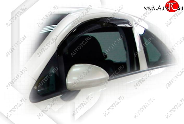 2 079 р. Дефлектора окон CA-Plastic  Opel Corsa  D (2010-2014) (Classic полупрозрачный)