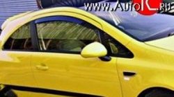 Дефлекторы окон (ветровики) Novline 2 шт. Opel Corsa D дорестайлинг, хэтчбэк 3 дв. (2006-2010)