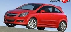 3 699 р. Пороги накладки OPC Opel Corsa D 1-ый рестайлинг, хэтчбэк 3 дв. (2010-2011) (Неокрашенные). Увеличить фотографию 2