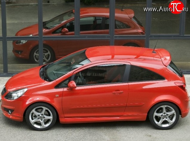 3 699 р. Пороги накладки OPC Opel Corsa D дорестайлинг, хэтчбэк 3 дв. (2006-2010) (Неокрашенные)
