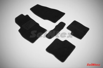 2 499 р. Комплект ворсовых ковриков в салон LUX Seintex Opel Corsa D   дорестайлинг, хэтчбэк 5 дв. (2006-2010). Увеличить фотографию 1