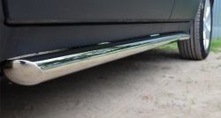 13 849 р. Защита порогов из круглой трубы диаметром 63 мм Russtal  Opel Mokka (2012-2016) (Защита порогов с со скосами на торцах (вариант 1)). Увеличить фотографию 3