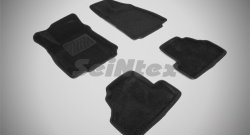 4 999 р. Износостойкие коврики в салон SeiNtex Premium 3D 4 шт. (ворсовые, черные)  Opel Mokka (2012-2016). Увеличить фотографию 1
