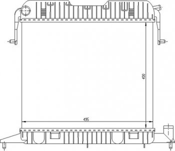 7 299 р. Радиатор двигателя (пластинчатый, МКПП) SAT  Opel Omega  A (1986-1994) седан. Увеличить фотографию 1